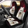 Samoyed Dog Print Car Seat Covers