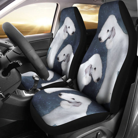 Bedlington Terrier Print Car Seat Covers
