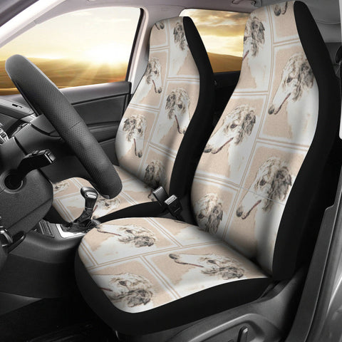 Borzoi Dog Patterns Print Car Seat Covers