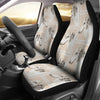 Borzoi Dog Patterns Print Car Seat Covers