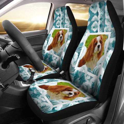 Cute Cavalier King Charles Spaniel Print Car Seat Covers