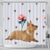 Australian Terrier Print Shower Curtain