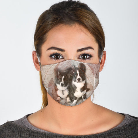 Cardigan Welsh Corgi Print Face Mask