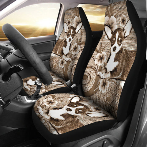 Cute Chihuahua Dog Print Car Seat Covers