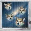 Norwegian Lundehund Print Shower Curtains