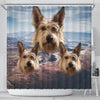 Cute Berger Picard Print Shower Curtains