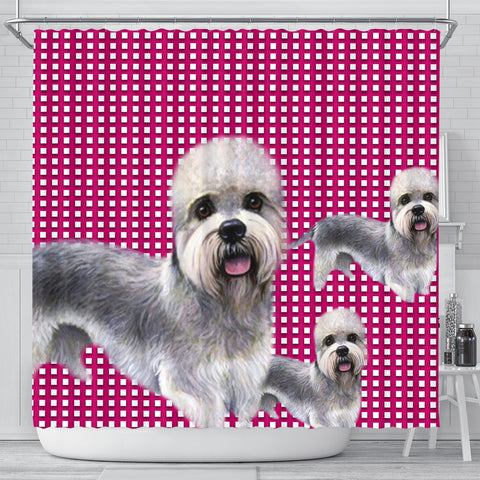 Dandie Dinmont Terrier Print Shower Curtain