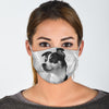 Lovely Rat Terrier On White Print Face Mask