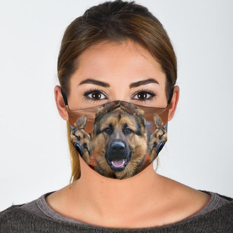 German Shepherd Print Face Shield