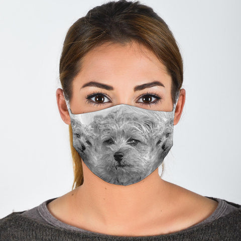 Cute Norfolk Terrier Print Face Mask