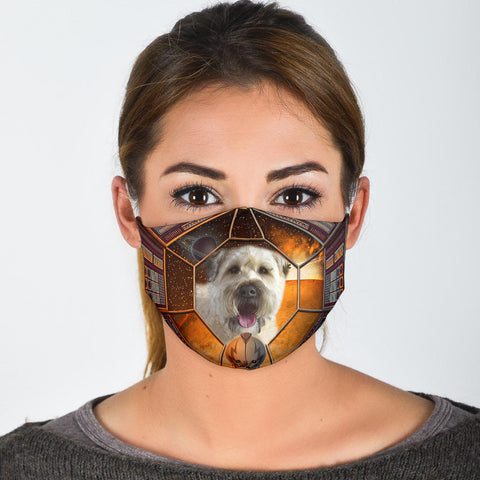 Cute Soft Coated Wheaten Terrier Print Face Mask