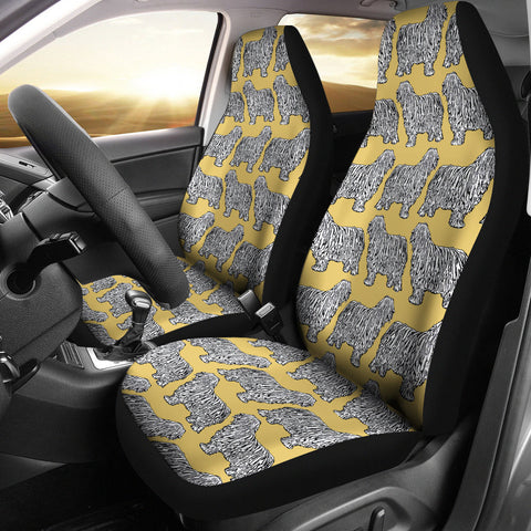 Komondor Dog Pattern Print Car Seat Covers