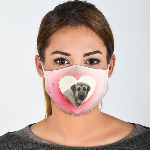 Cute Anatolian Shepherd Love Print Face Mask