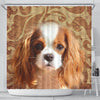 Cavalier King Charles Spaniel Print Shower Curtains