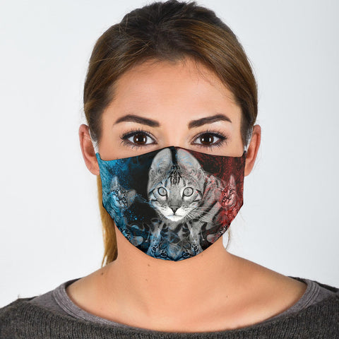 Amazing Toyger Cat Print Face Mask