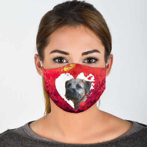 Lovely Border Terrier Print Face Mask