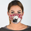 Bombay Cat In Heart Print Face Mask