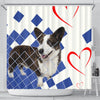 Cardigan Welsh Corgi Dog Print Shower Curtain