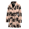 Doberman Dog Pattern Print Women's Bath Robe