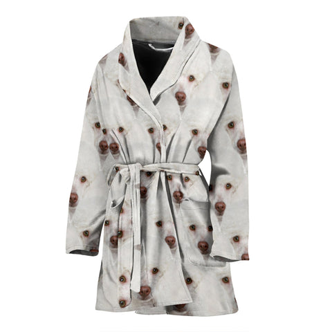 Poodle Dog Patterns Print Women's Bath Robe