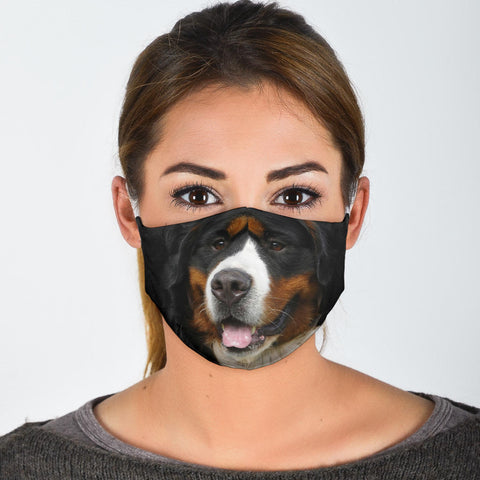 Cute Bernese Mountain Dog Print Face Mask