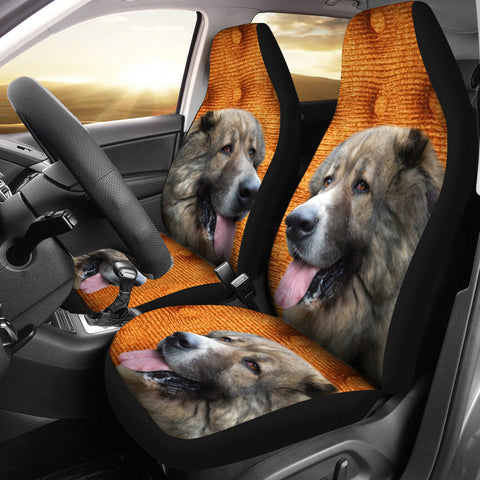 Caucasian Shepherd Dog Print Car Seat Covers