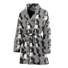 Greater Swiss Mountain Dog Pattern Print Women's Bath Robe