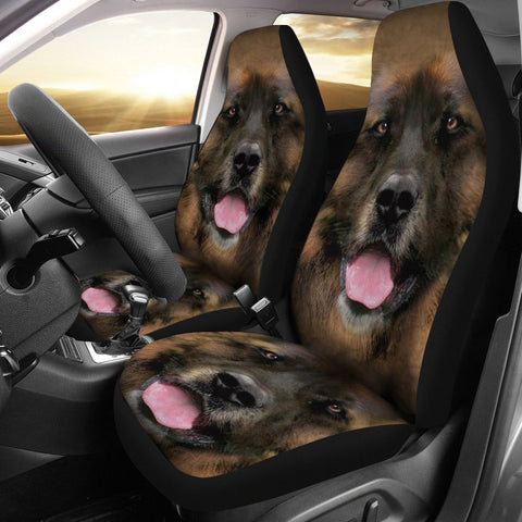 Leonberger Dog Print Car Seat Covers