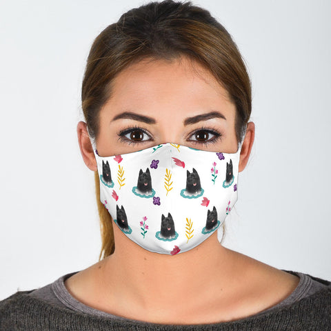 Schipperke Dog Patterns Print Face Mask