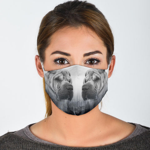 Lovely Shar Pei Print Face Mask