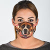 Boxer Dog On Pink Print Face Mask