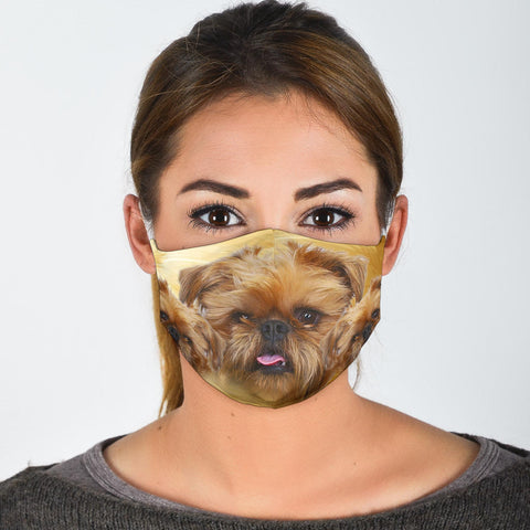 Brussels Griffon Print Face Mask