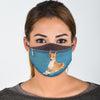 Cute Basenji Dog Print Face Mask