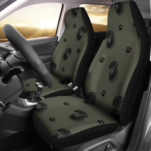 Curly Coated retriever Dog Print Car Seat Covers