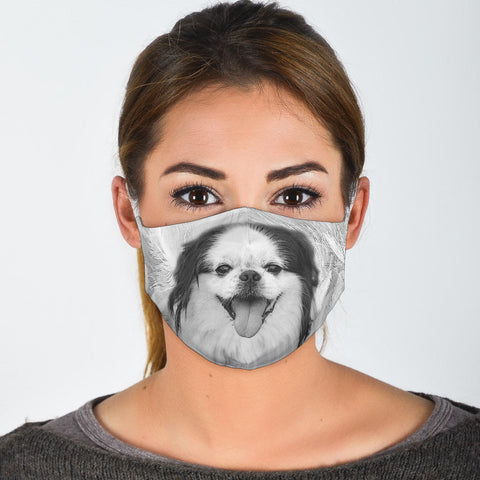 Lovely Japanese Chin Print Face Mask