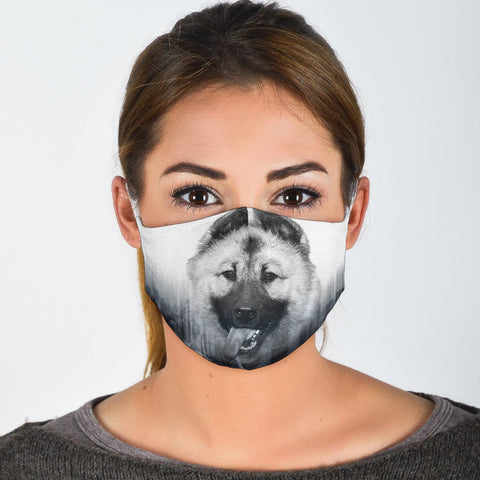 Norwegian Elkhound Print Face Mask