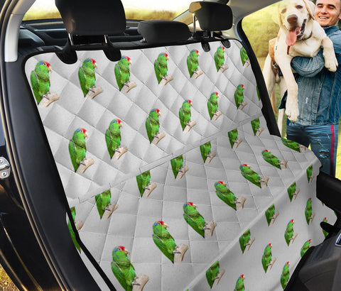 Red-crowned Amazon Parrot Patterns Print Pet Seat Covers