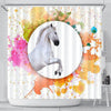 Lipizzan Horse Print Shower Curtain