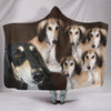 Amazing Saluki Dogs Print Hooded Blanket