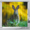 Cute Rabbit Print Shower Curtains