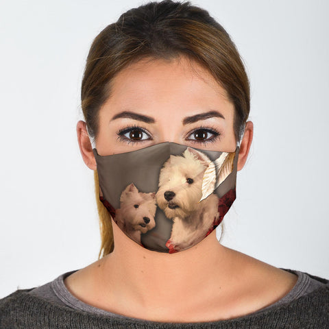 West Highland White Terrier Print Face Mask