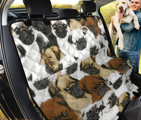 Cute Pug Print Pet Seat covers