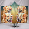 Cute Labrador Retriever Print Hooded Blanket