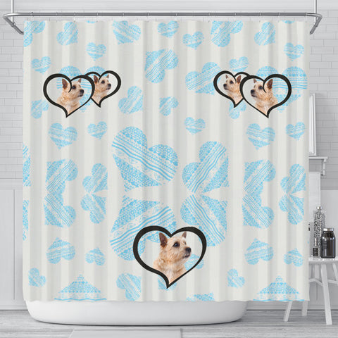 Norwich Terrier Print Shower Curtain