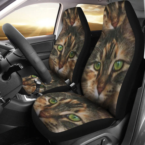 Maine Coon Cat Print Car Seat Covers