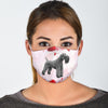 Kerry Blue Terrier Print Face Mask