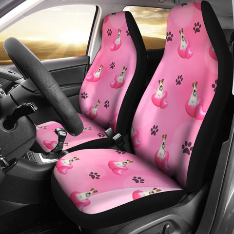 Wire Hair Fox Terrier dog Print Car Seat Covers