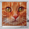 Lovely Cat Face Print Shower Curtains