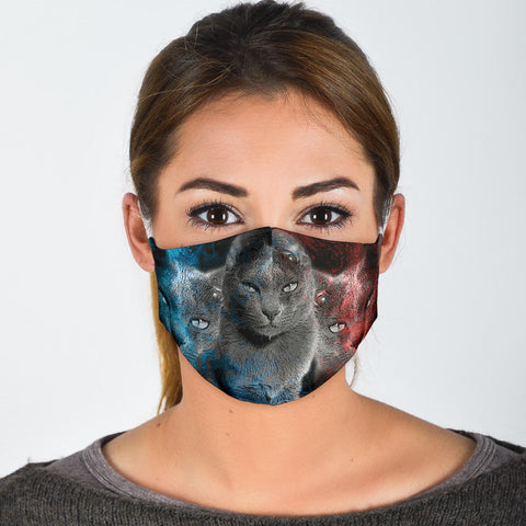 Korat Cat Print Face Mask- Limited Edition