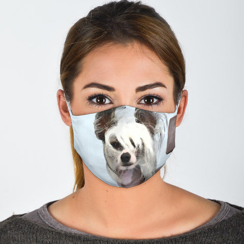 Chinese Crested Dog Print Face Mask